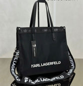 Karl Lagerfeld SKUARE Black Color Tote Bag With Tag & Dust Bag Black - K632
